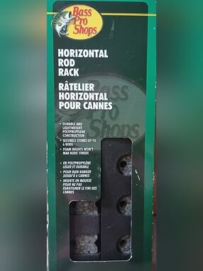 Bass Pro Shops Horizontal Rod Rack Holds 6 Rod & Reel Combos *NEW*